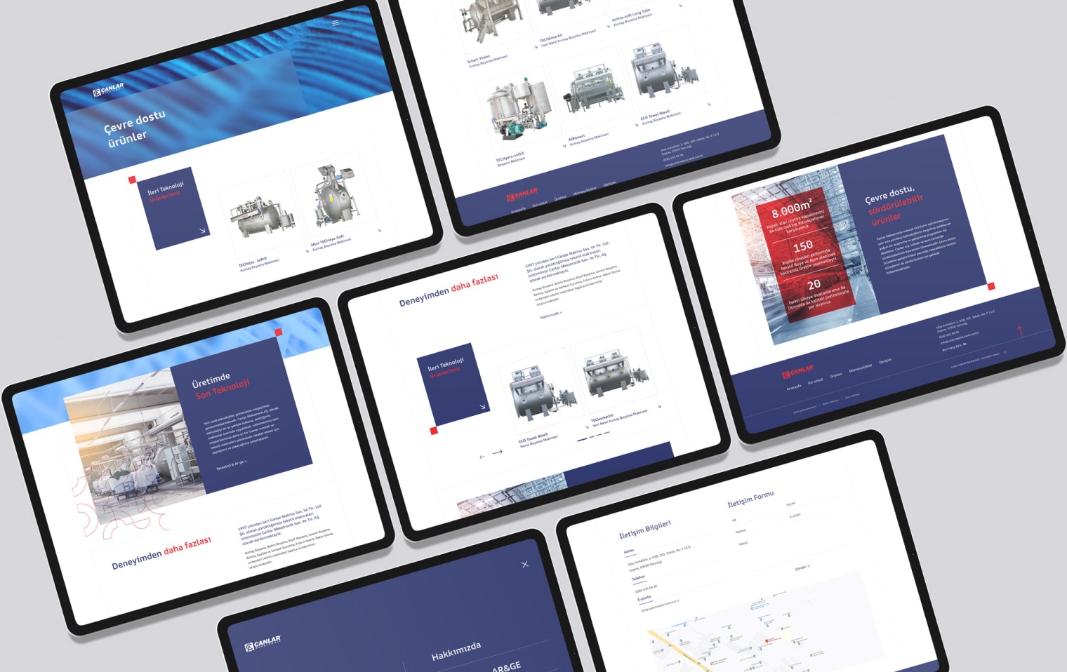 Canlar Makina Kurumsal Web Sitesi